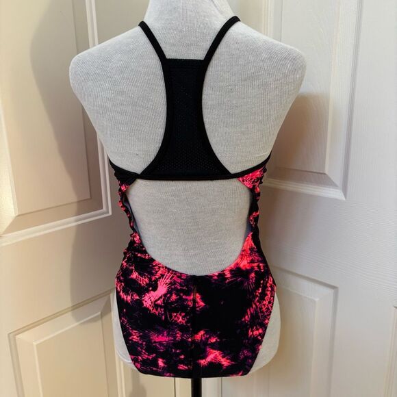 Champion Women's Pink and Black Swimsuit Medium - Picture 2 of 4